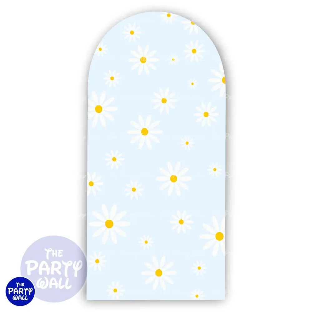 Margaritas / Daisies - Funda para mampara de punta redonda o rectangular The Party Wall