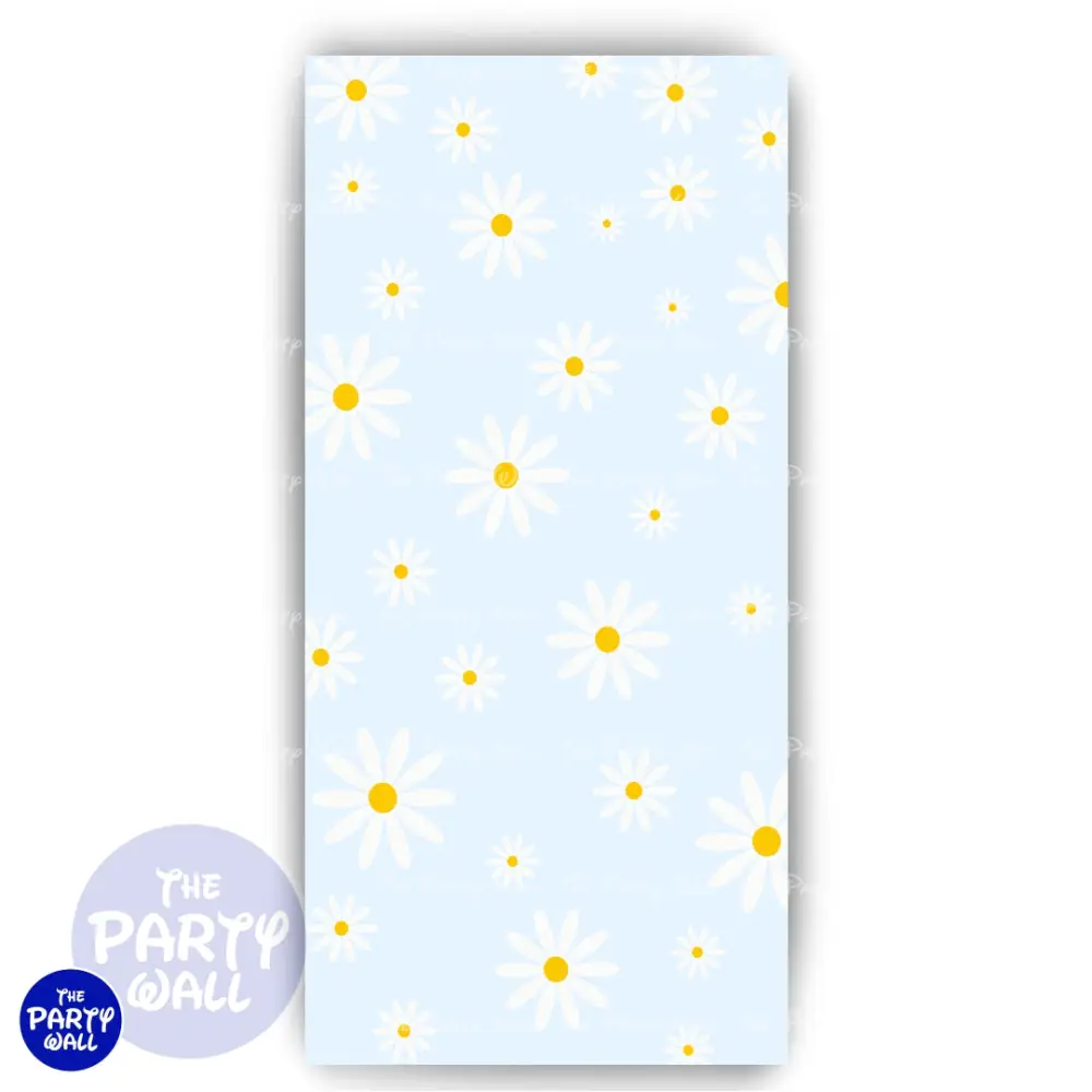 Margaritas / Daisies - Funda para mampara de punta redonda o rectangular The Party Wall