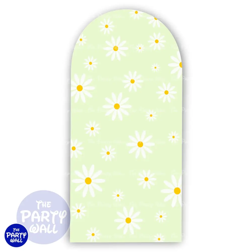 Margaritas / Daisies - Funda para mampara de punta redonda o rectangular The Party Wall