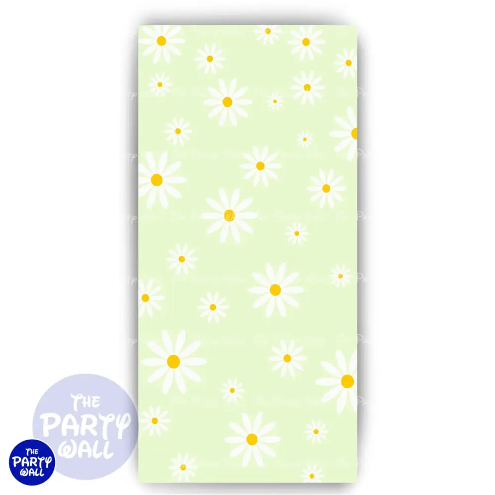 Margaritas / Daisies - Funda para mampara de punta redonda o rectangular The Party Wall