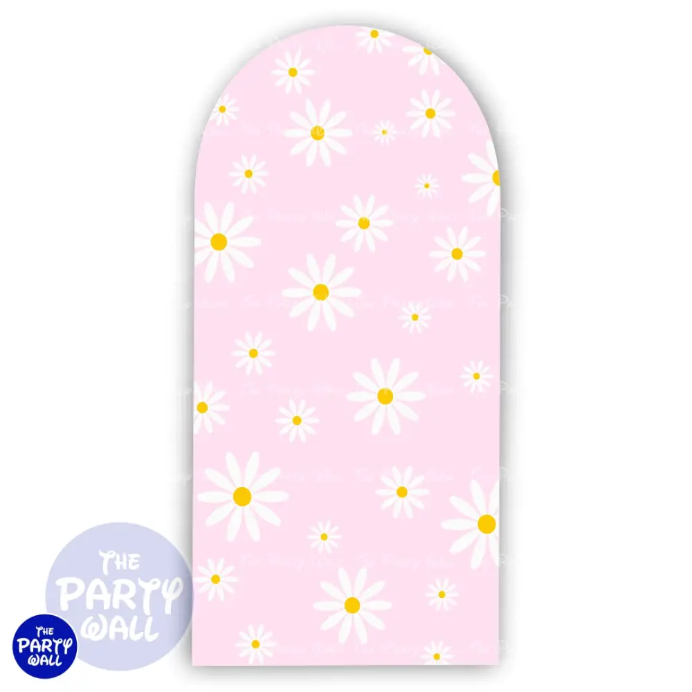 Margaritas / Daisies - Funda para mampara de punta redonda o rectangular The Party Wall