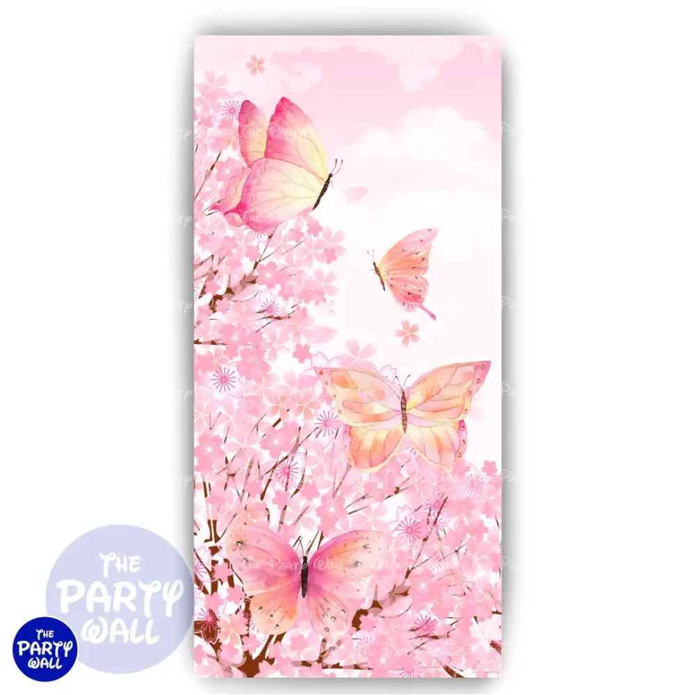 Mariposas - Funda para mampara de punta redonda o rectangular The Party Wall