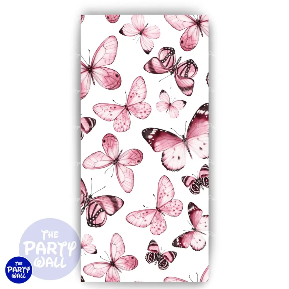 Mariposas - Funda para mampara de punta redonda o rectangular The Party Wall