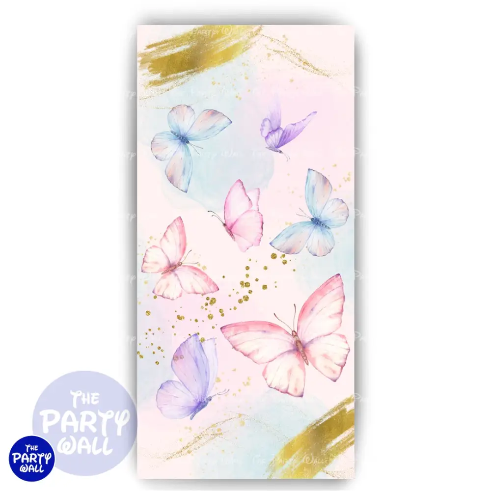 Mariposas - Funda para mampara de punta redonda o rectangular The Party Wall
