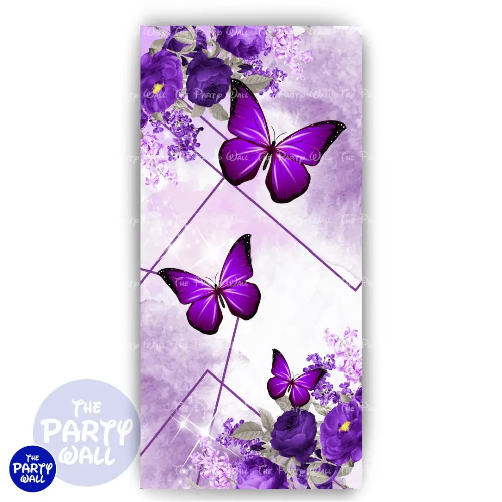 Mariposas - Funda para mampara de punta redonda o rectangular The Party Wall
