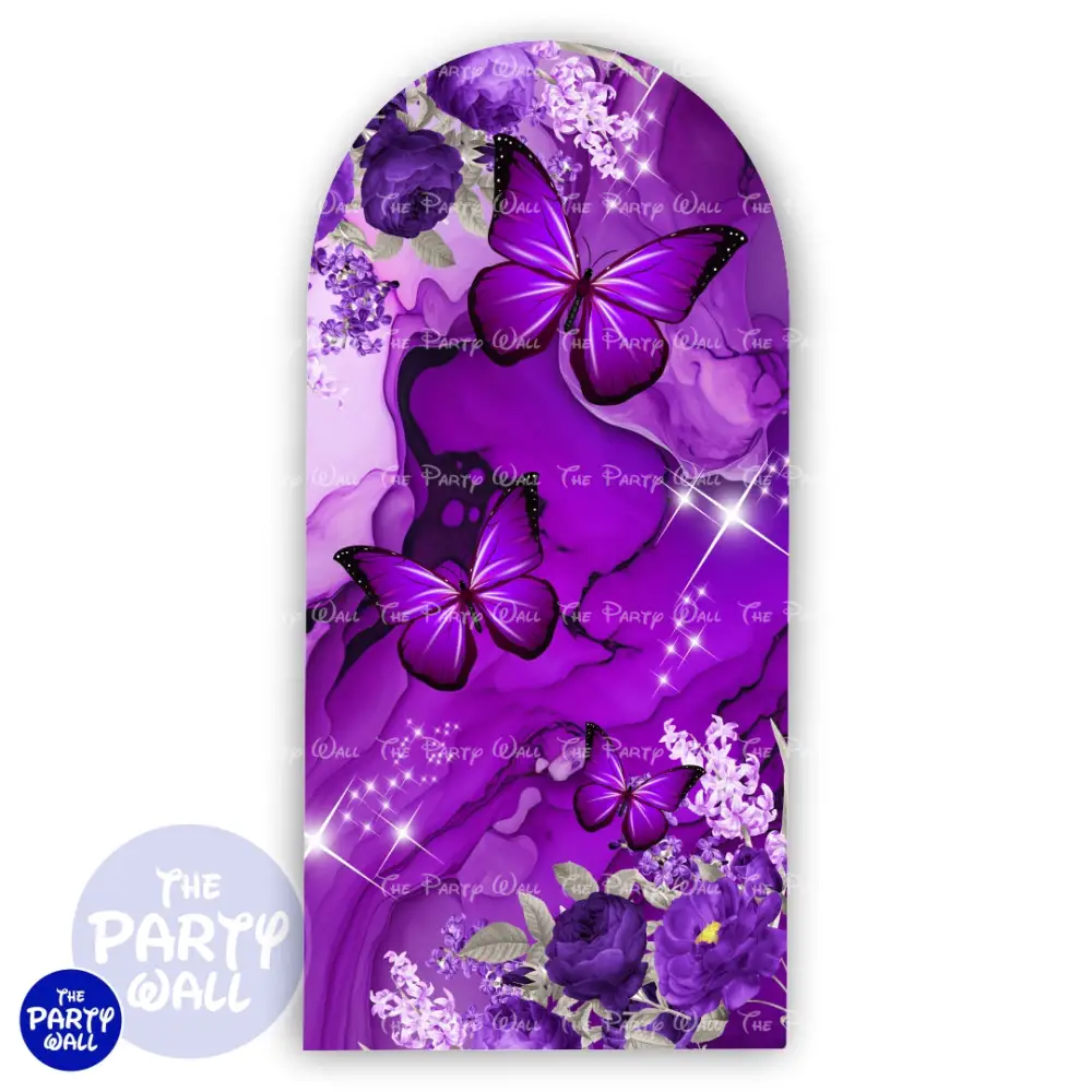 Mariposas - Funda para mampara de punta redonda o rectangular The Party Wall