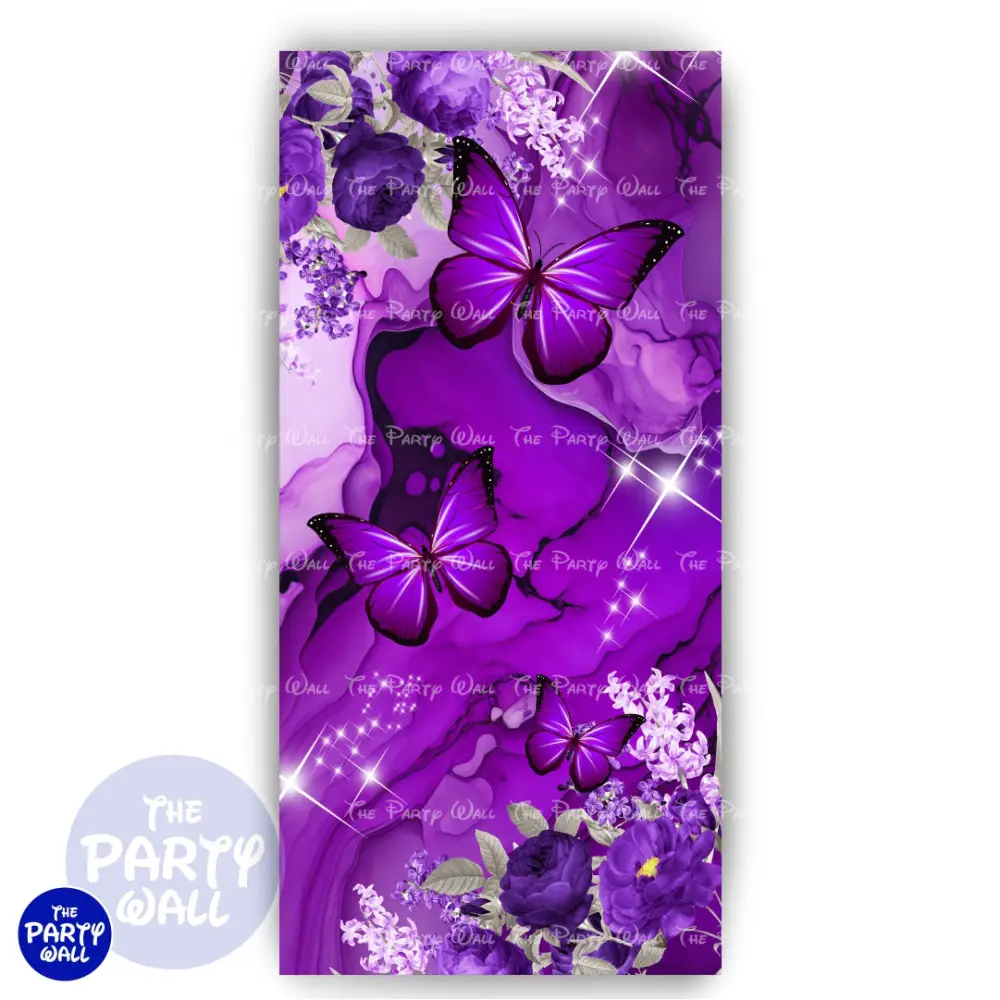 Mariposas - Funda para mampara de punta redonda o rectangular The Party Wall