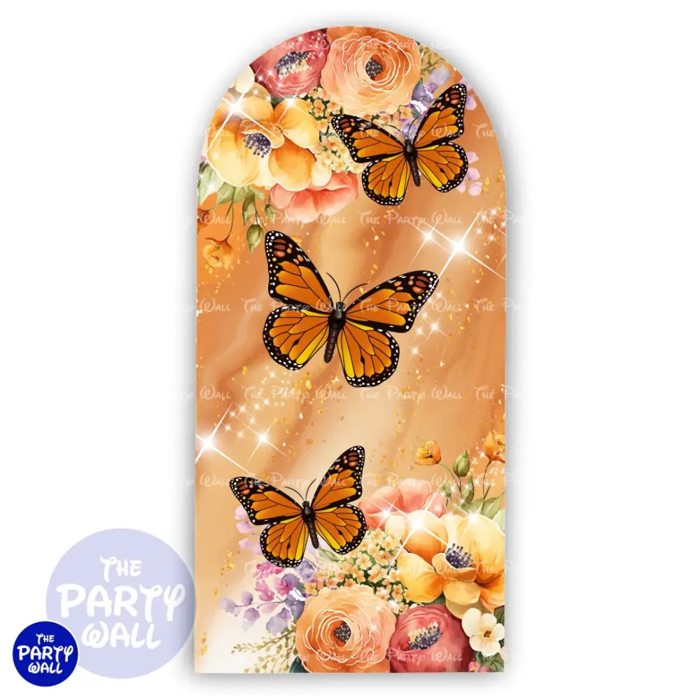 Mariposas - Funda para mampara de punta redonda o rectangular The Party Wall