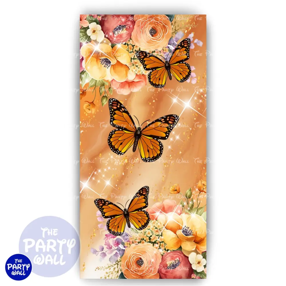 Mariposas - Funda para mampara de punta redonda o rectangular The Party Wall