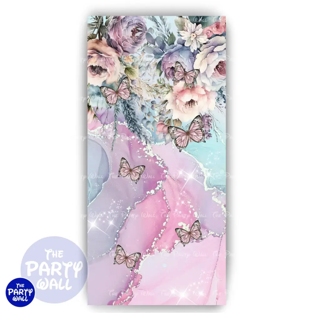Mariposas - Funda para mampara de punta redonda o rectangular The Party Wall