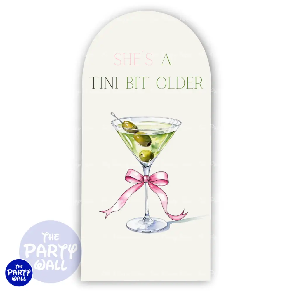 Martini - Funda para mampara de punta redonda o rectangular The Party Wall
