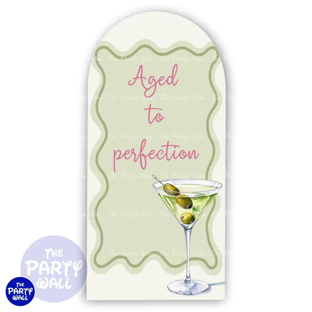 Martini - Funda para mampara de punta redonda o rectangular The Party Wall