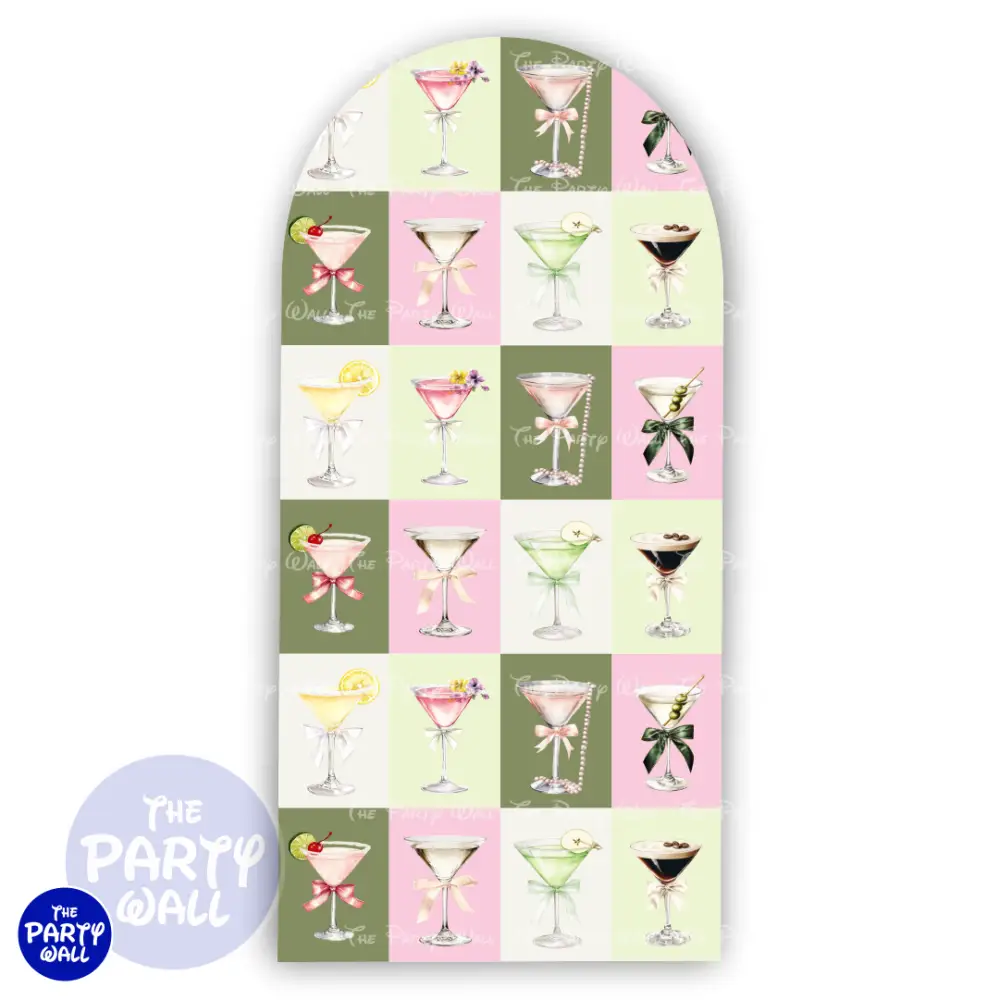 Martini - Funda para mampara de punta redonda o rectangular The Party Wall