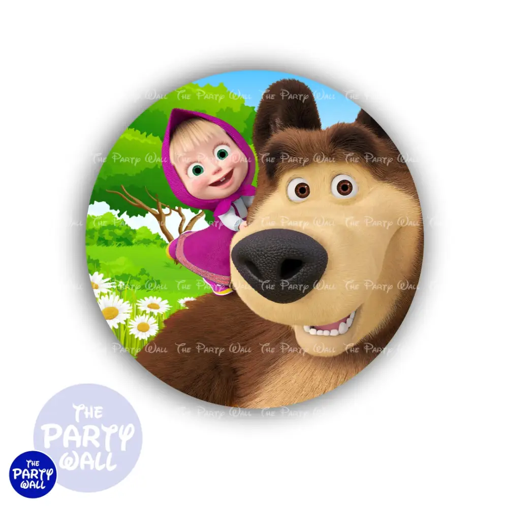 Masha y el Oso - Funda para mamá circular The Party Wall
