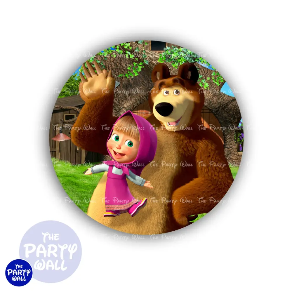 Masha y el Oso - Funda para mamá circular The Party Wall