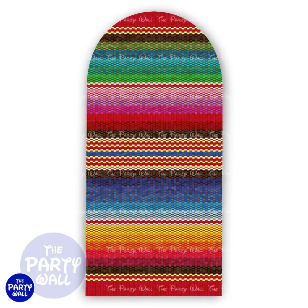 Mexicana - Funda para mampara de punta redonda o rectangular The Party Wall