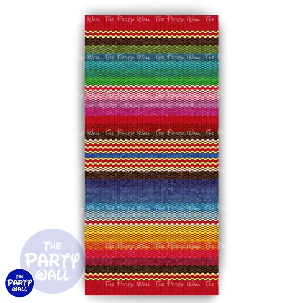 Mexicana - Funda para mampara de punta redonda o rectangular The Party Wall