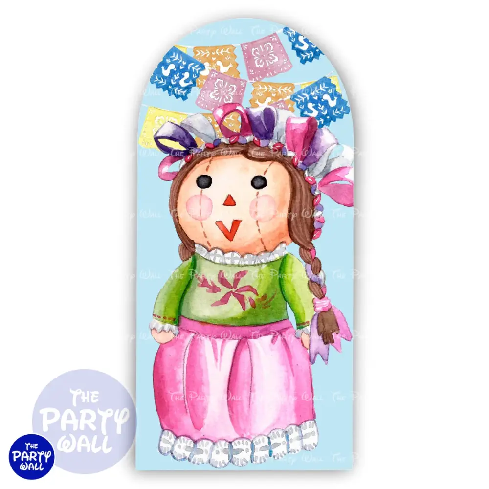 Mexicana - Funda para mampara de punta redonda o rectangular The Party Wall