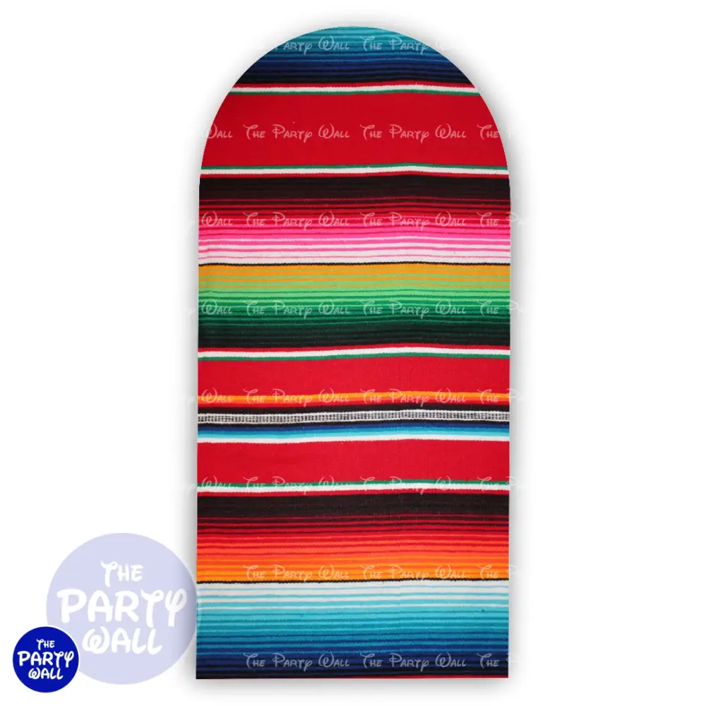 Mexicana - Funda para mampara de punta redonda o rectangular The Party Wall