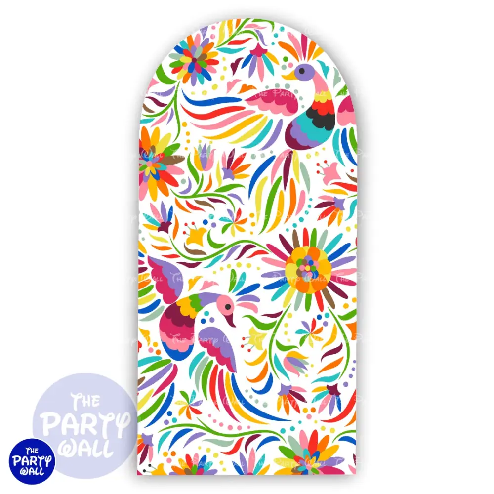 Mexicana - Funda para mampara de punta redonda o rectangular The Party Wall