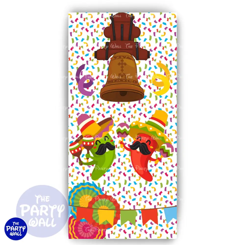 Mexicana - Funda para mampara de punta redonda o rectangular The Party Wall