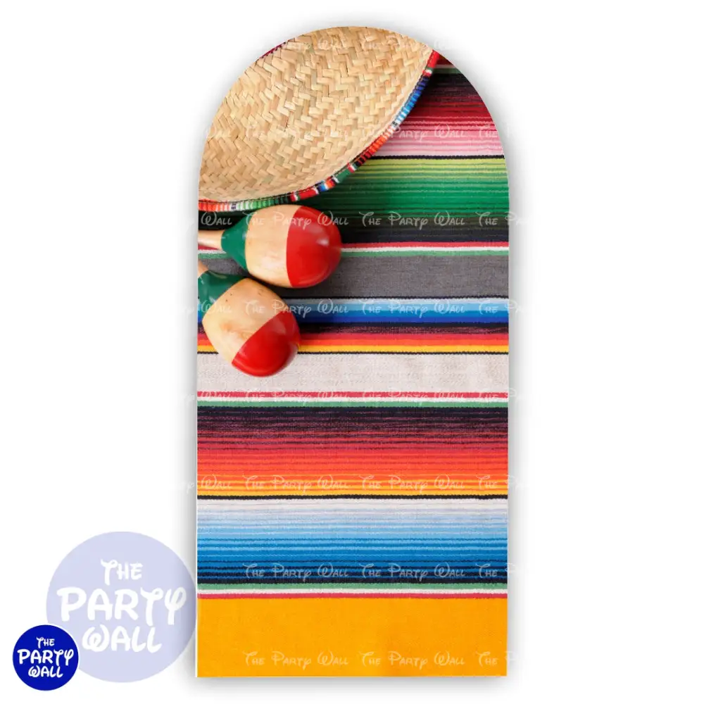 Mexicana - Funda para mampara de punta redonda o rectangular The Party Wall