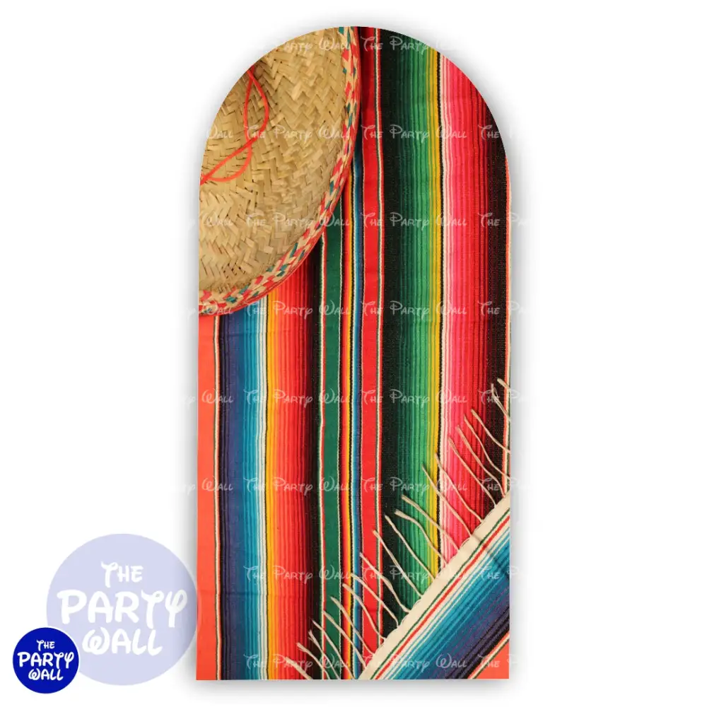Mexicana - Funda para mampara de punta redonda o rectangular The Party Wall