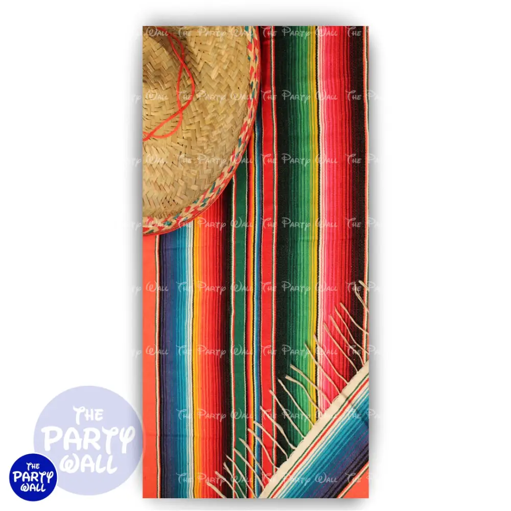 Mexicana - Funda para mampara de punta redonda o rectangular The Party Wall