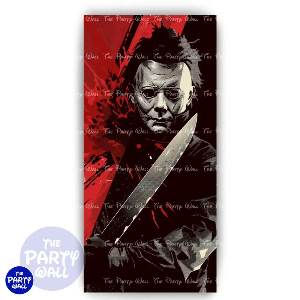 Michael Myers - Funda para mampara de punta redonda o rectangular The Party Wall