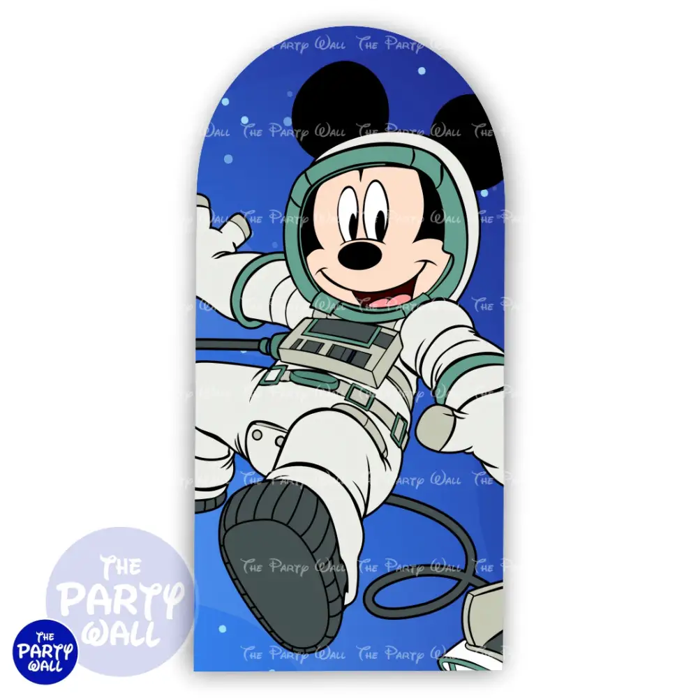 Mickey Mouse Astronauta - Funda para mampara de punta redonda o rectangular The Party Wall
