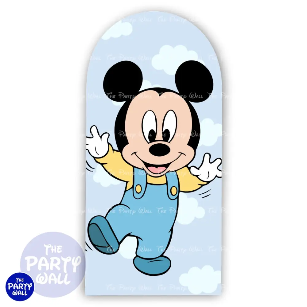 Mickey Mouse Bebé - Funda para mampara de punta redonda o rectangular The Party Wall