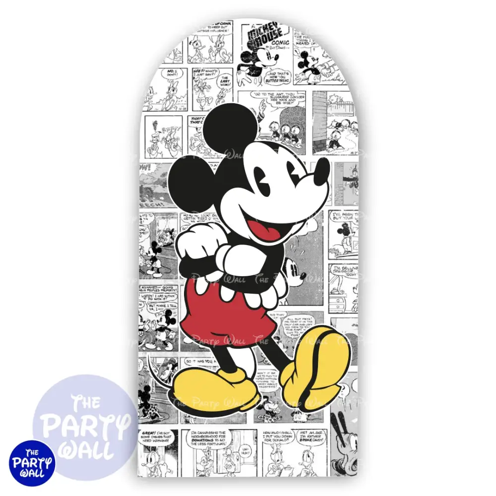 Mickey Mouse - Funda para mampara de punta redonda o rectangular The Party Wall