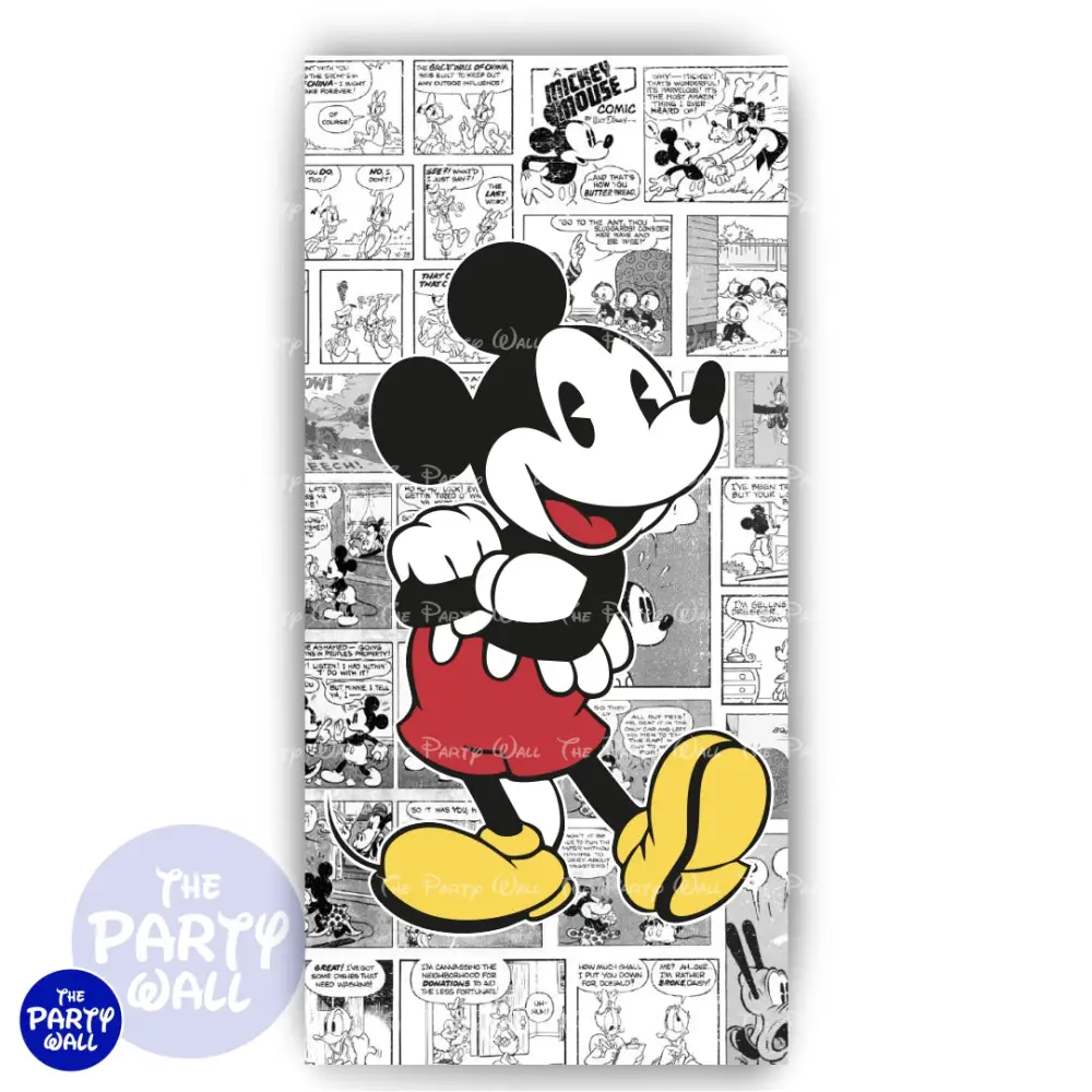 Mickey Mouse - Funda para mampara de punta redonda o rectangular The Party Wall