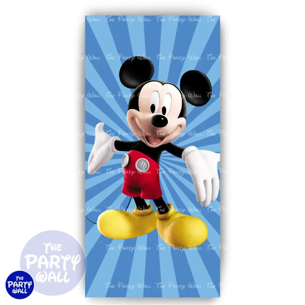 Mickey Mouse - Funda para mampara de punta redonda o rectangular The Party Wall