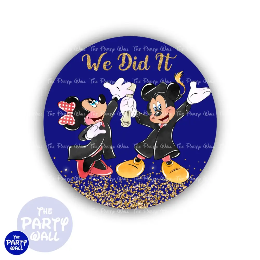 Mickey Mouse Graduación - Funda para mamá circular The Party Wall