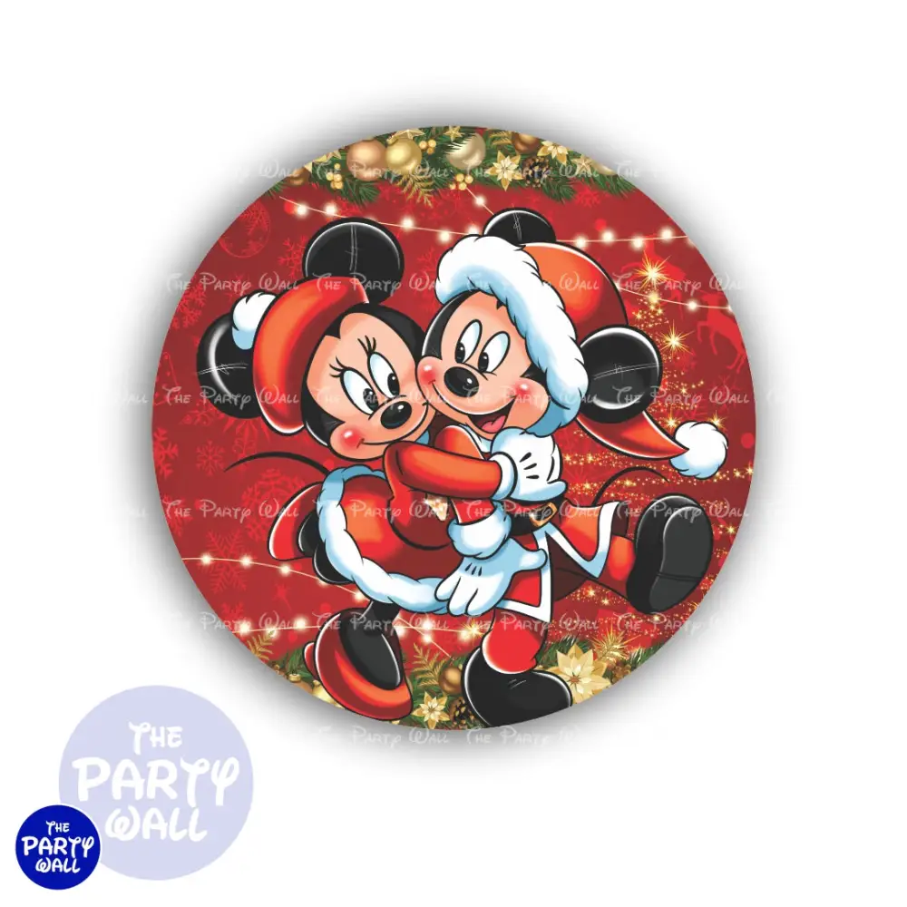 Mickey Mouse Navidad - Funda para mamá circular The Party Wall
