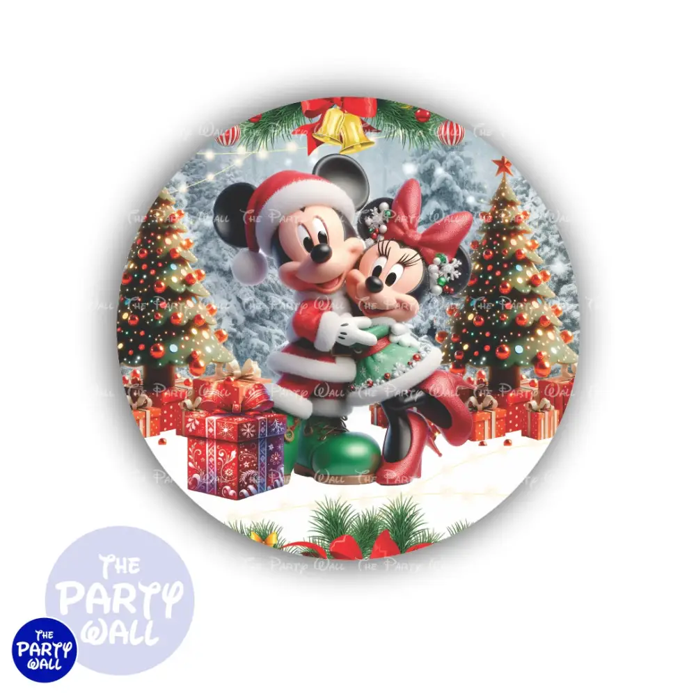 Mickey Mouse Navidad - Funda para mamá circular The Party Wall