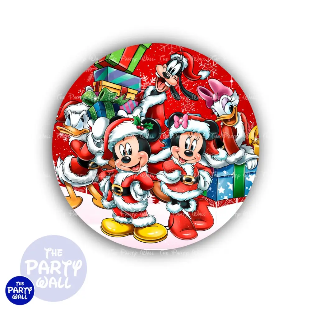 Mickey Mouse Navidad - Funda para mamá circular The Party Wall