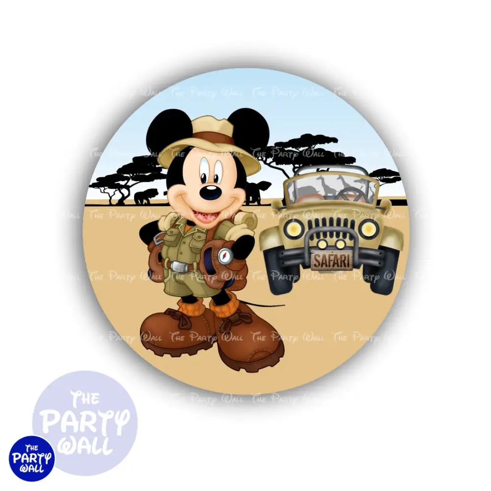Mickey Mouse Safari - Funda para mamá circular The Party Wall