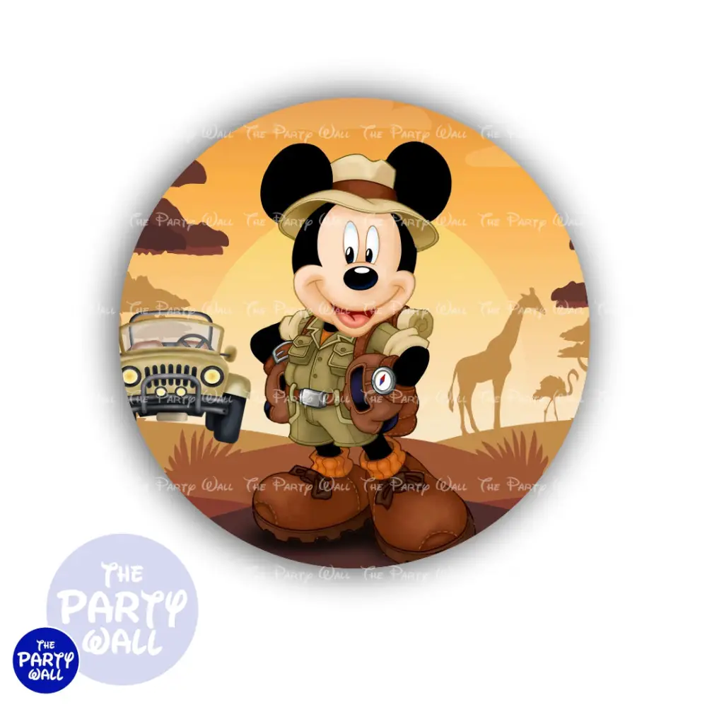 Mickey Mouse Safari - Funda para mamá circular The Party Wall