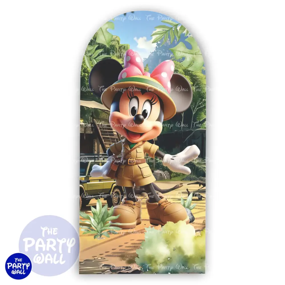 Mickey Mouse Safari - Funda para mampara de punta redonda o rectangular The Party Wall