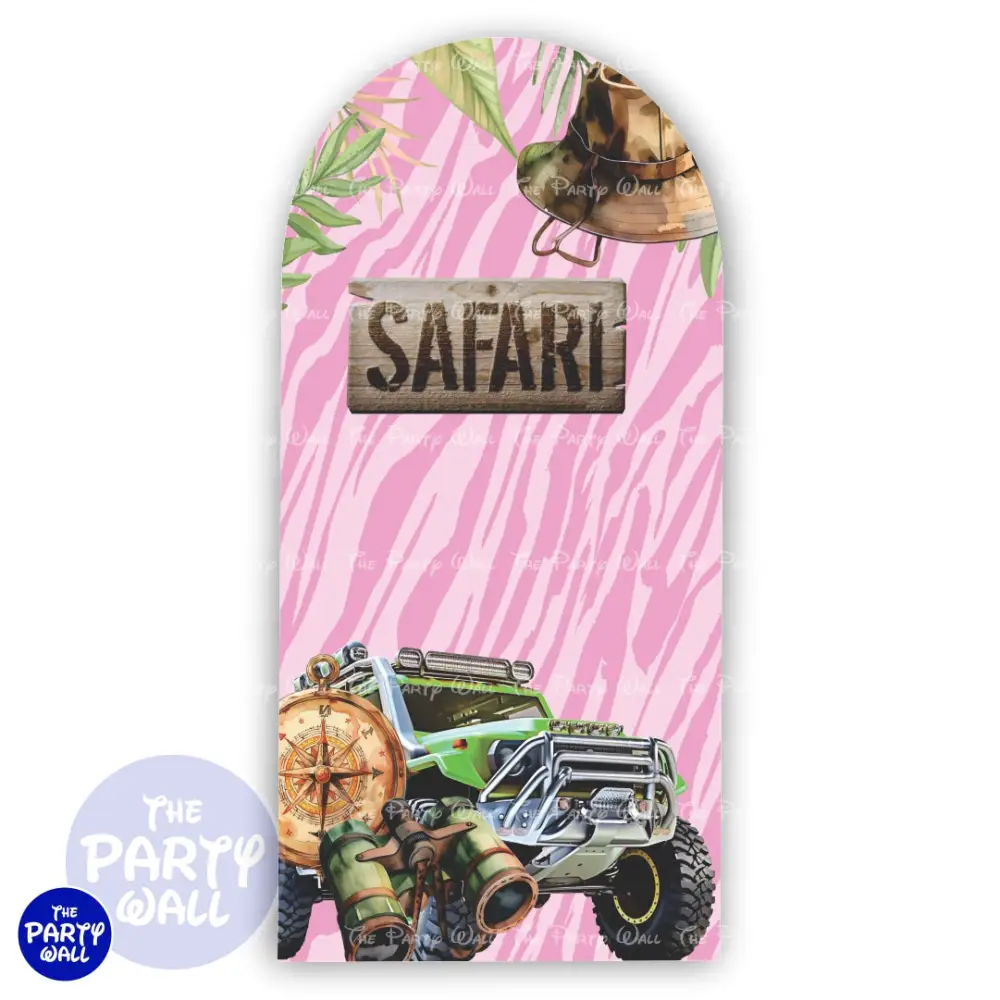 Mickey Mouse Safari - Funda para mampara de punta redonda o rectangular The Party Wall