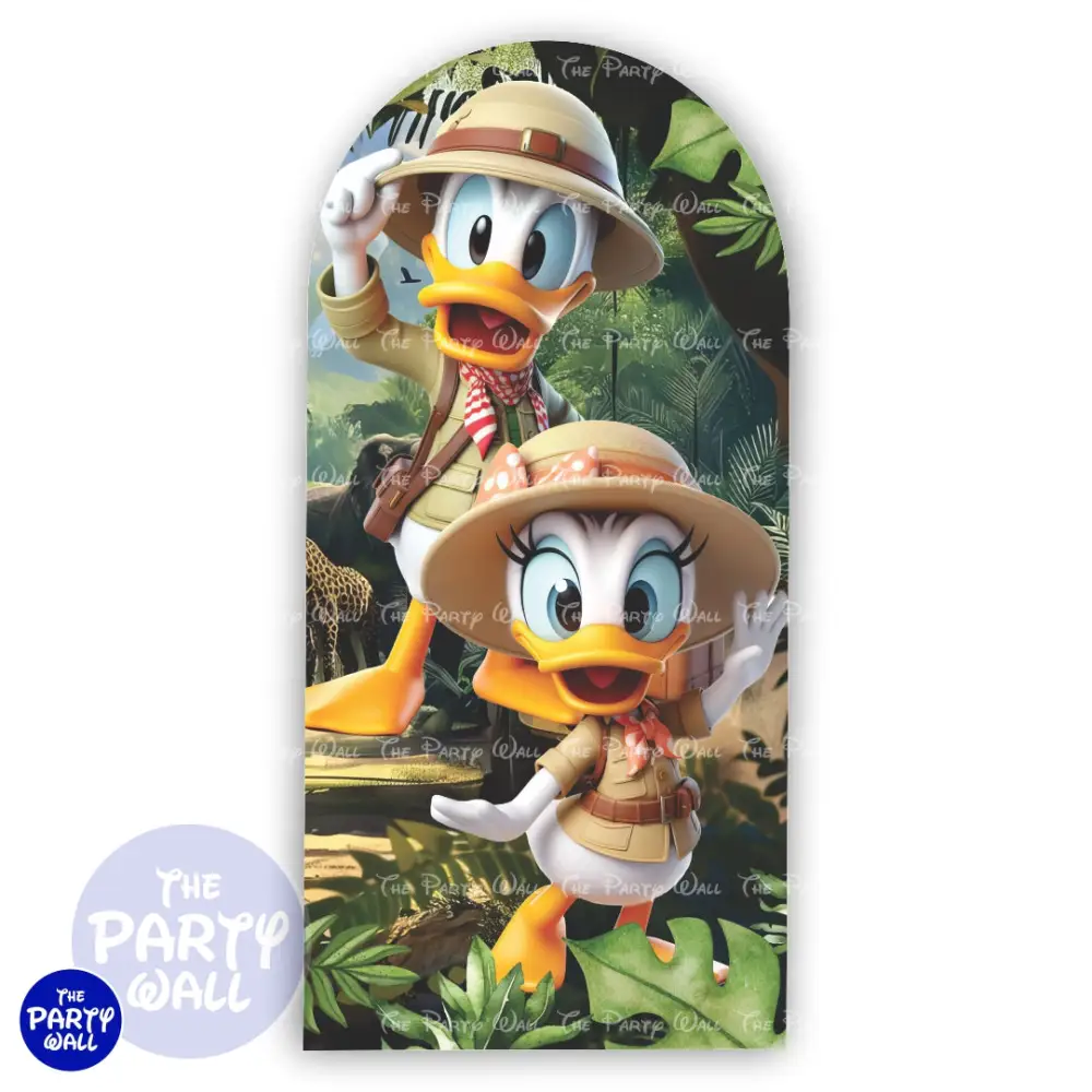 Mickey Mouse Safari - Funda para mampara de punta redonda o rectangular The Party Wall