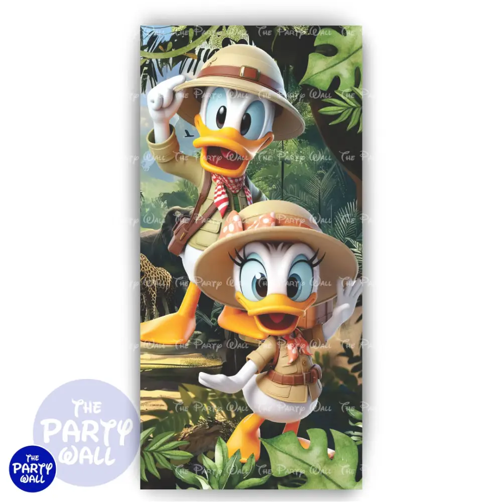 Mickey Mouse Safari - Funda para mampara de punta redonda o rectangular The Party Wall