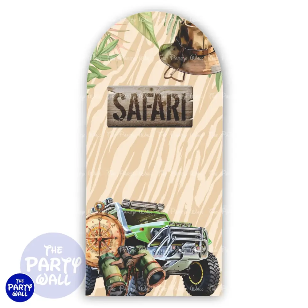 Mickey Mouse Safari - Funda para mampara de punta redonda o rectangular The Party Wall