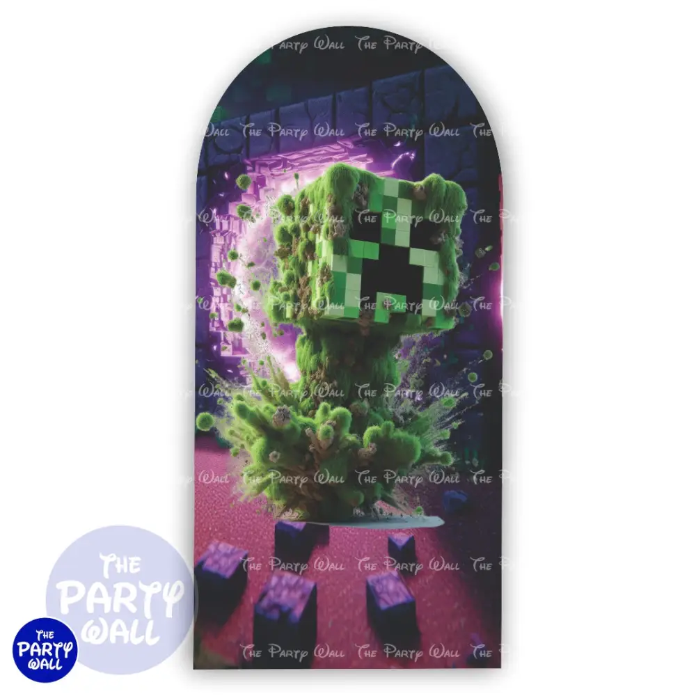 Minecraft - Funda para mampara de punta redonda o rectangular The Party Wall