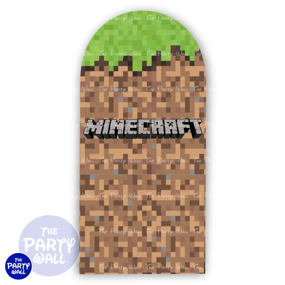 Minecraft - Funda para mampara de punta redonda o rectangular The Party Wall