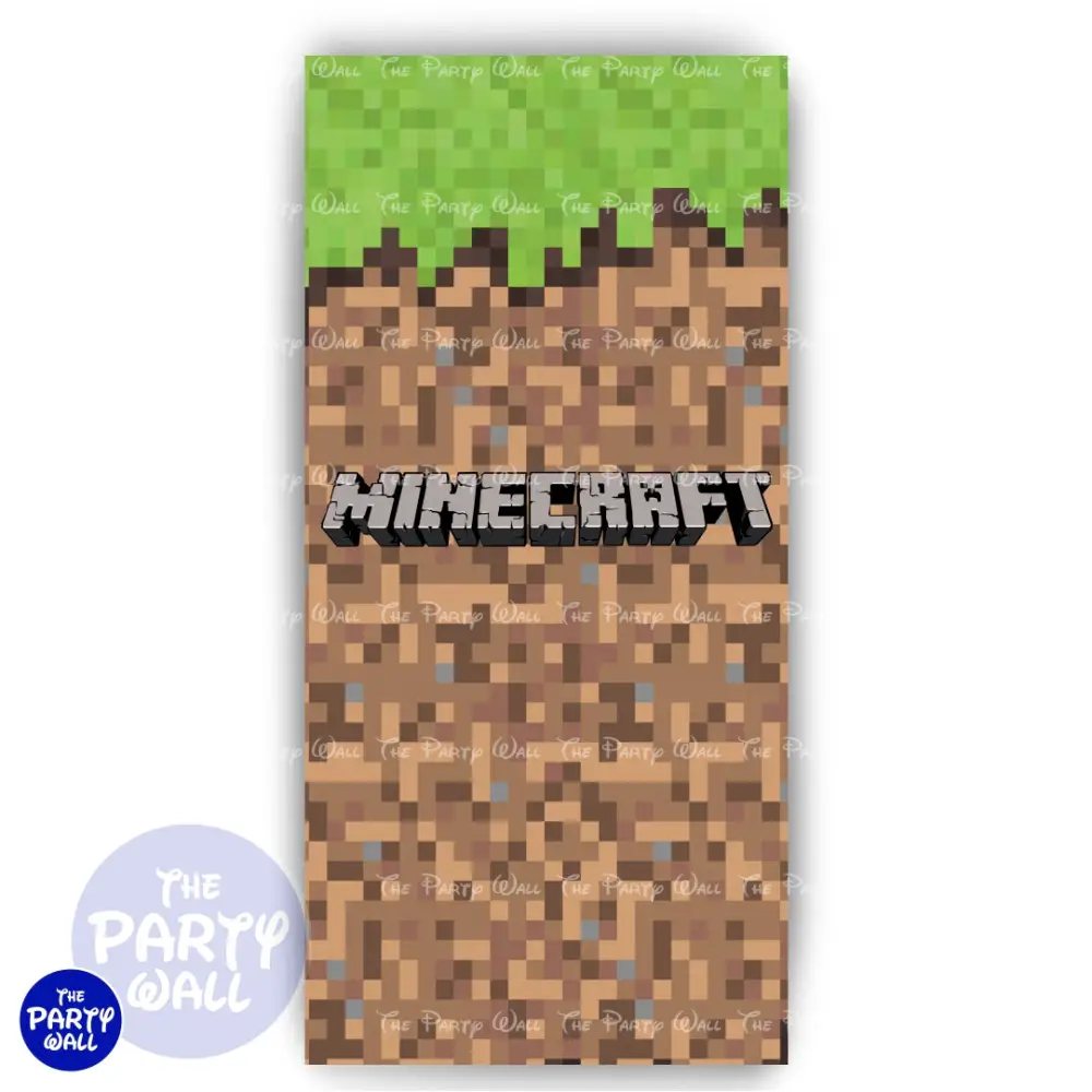 Minecraft - Funda para mampara de punta redonda o rectangular The Party Wall
