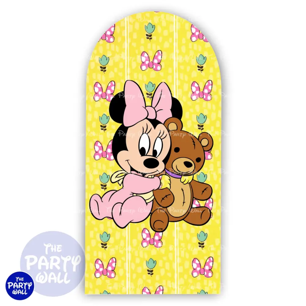 Minnie Mouse Bebé - Funda para mampara de punta redonda o rectangular The Party Wall