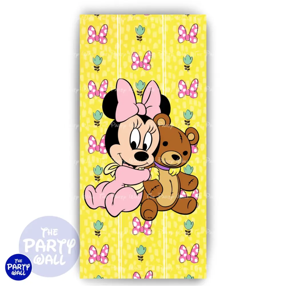Minnie Mouse Bebé - Funda para mampara de punta redonda o rectangular The Party Wall